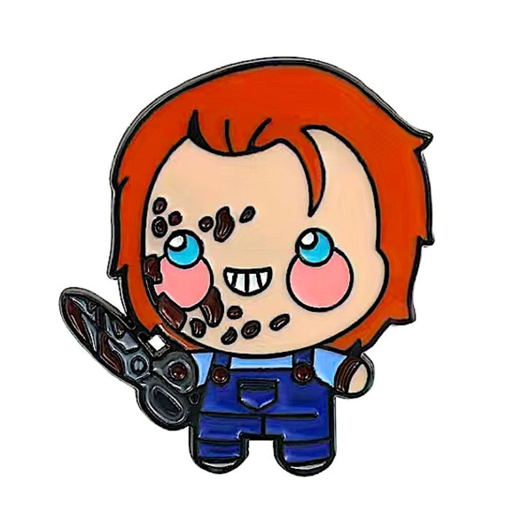Chucky doll enamel pin